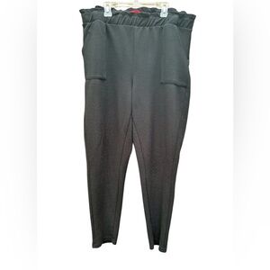 Black Crepe Pants size XL High Waist